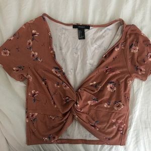 Forever21 Floral Crop Top size S